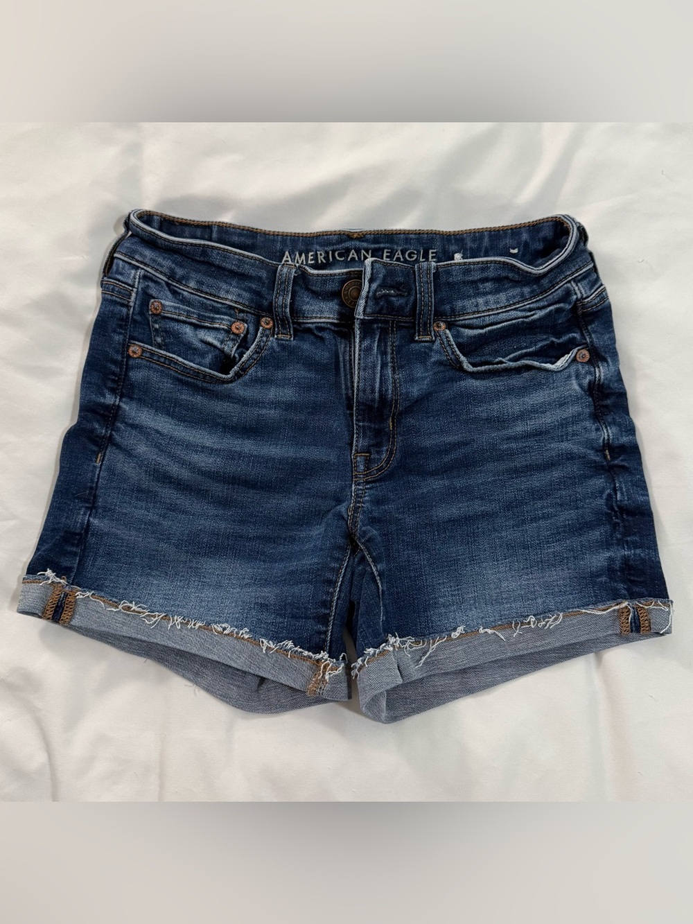 American Eagle Outfitters Dark Blue Denim Shorts